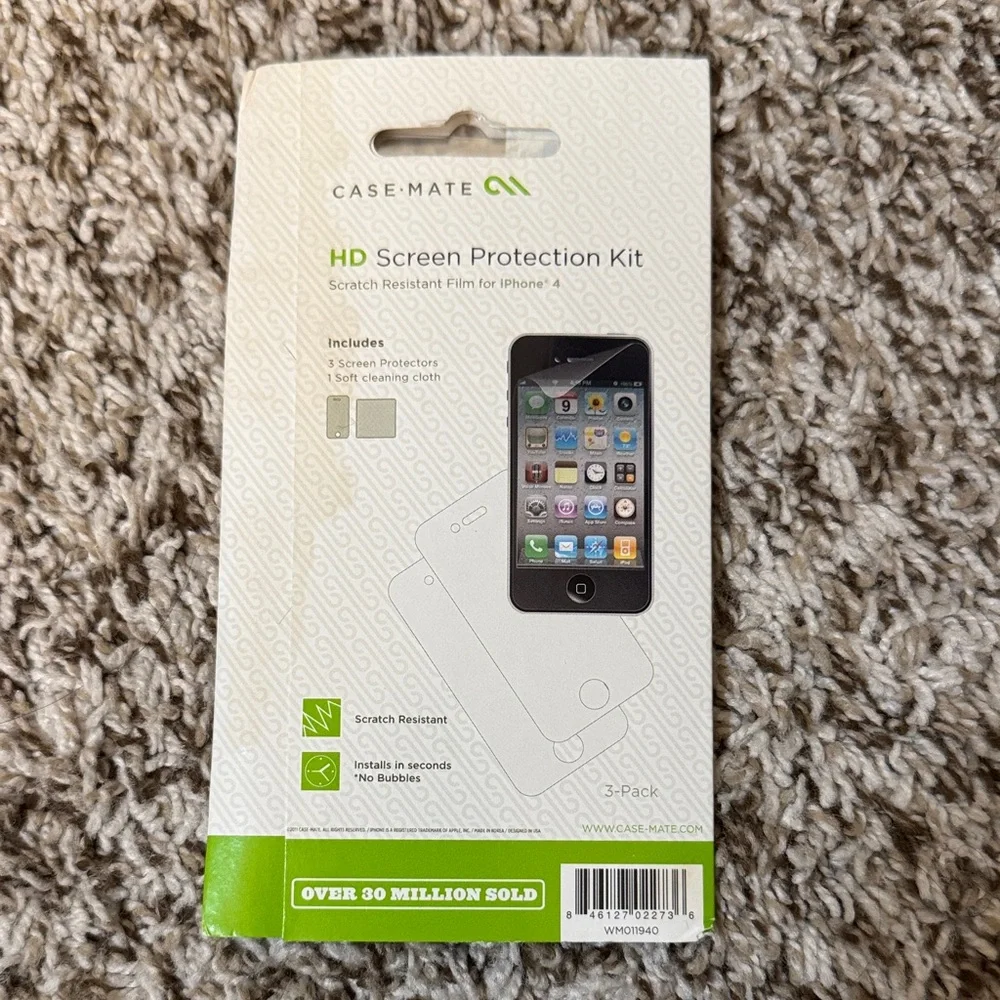 Case-Mate HD Screen Protector for iPhone 4 - 3 Pack
